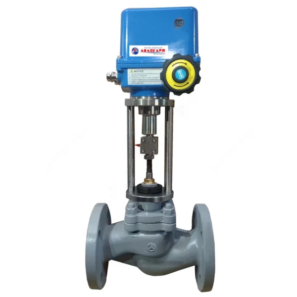Клапан запорно-регулирующий КЗРр 25ч945нж Ру16 фл односедельный с эл/приводом ПЭП-САЗ-2-2000-30/30-У2-230AC-IP67-0/12 Арма-Пром