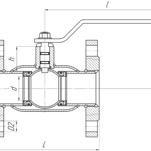 Кран шаровой ALSO Фланцевые Редуцированные DN 40 PN 40