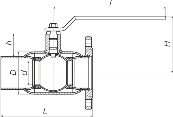 Кран шаровой ALSO Комбинированные Полнопроходные DN 15 PN 40