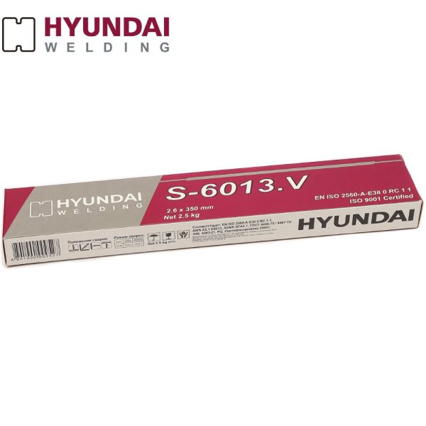 Электроды Hyundai Welding S-6013.V ⌀ 2,6мм (2,5кг)