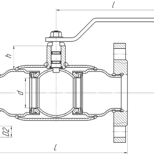 Кран шаровой ALSO Фланцевые Полнопроходные DN 20 PN 40