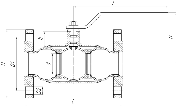 Кран шаровой ALSO Фланцевые Полнопроходные DN 15 PN 40